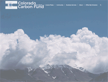 Tablet Screenshot of coloradocarbonfund.org